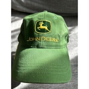 John Deere Logo Green Owner's Edition Strapback Adjustable Baseball Cap Hat